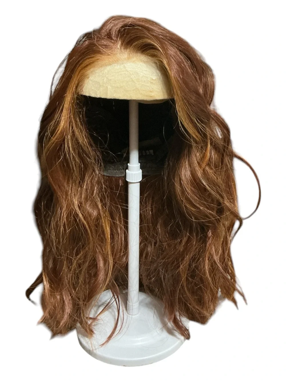 CSC Blondchell Golden Copper.Women's Long Wavy Synthetic Hairpiece